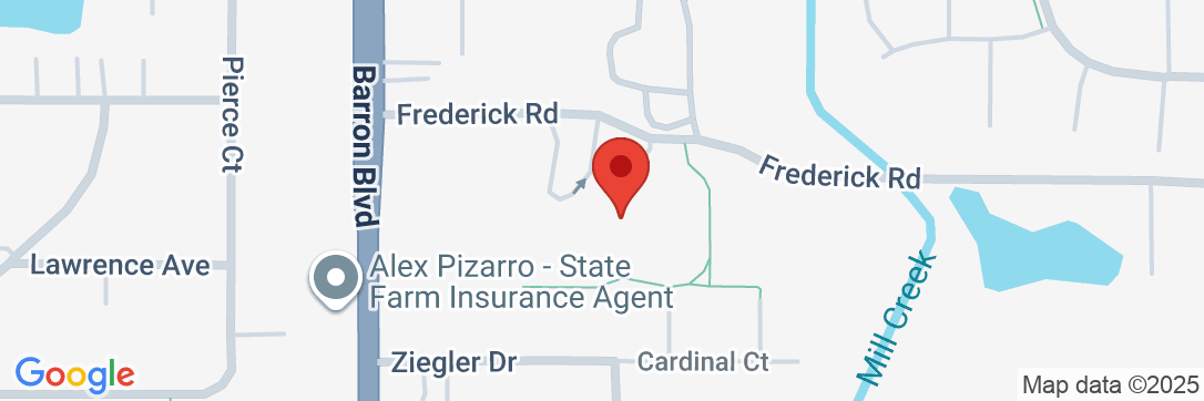 Map of Frederick School, 595 Frederick Road, Grayslake, IL 60030