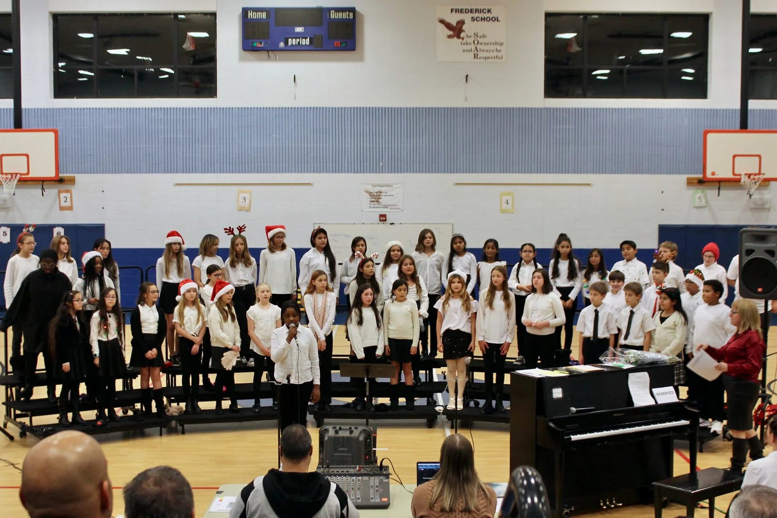 Frederick School Choir Concert group of students singing