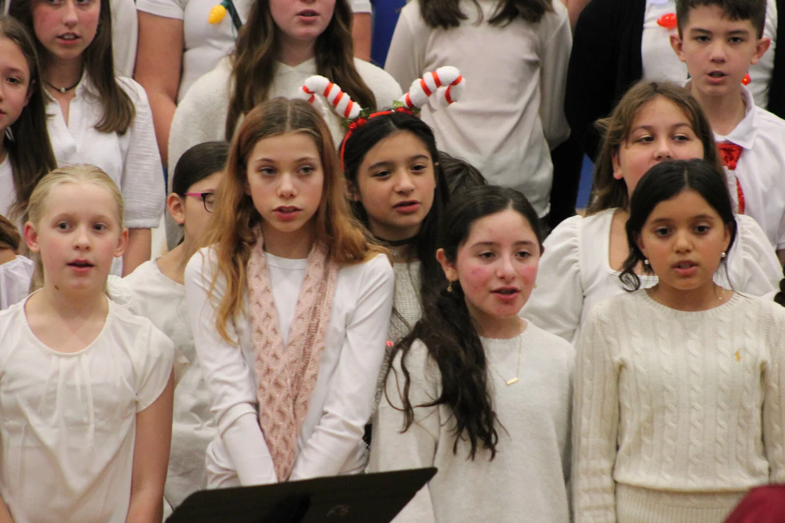 group of student singing